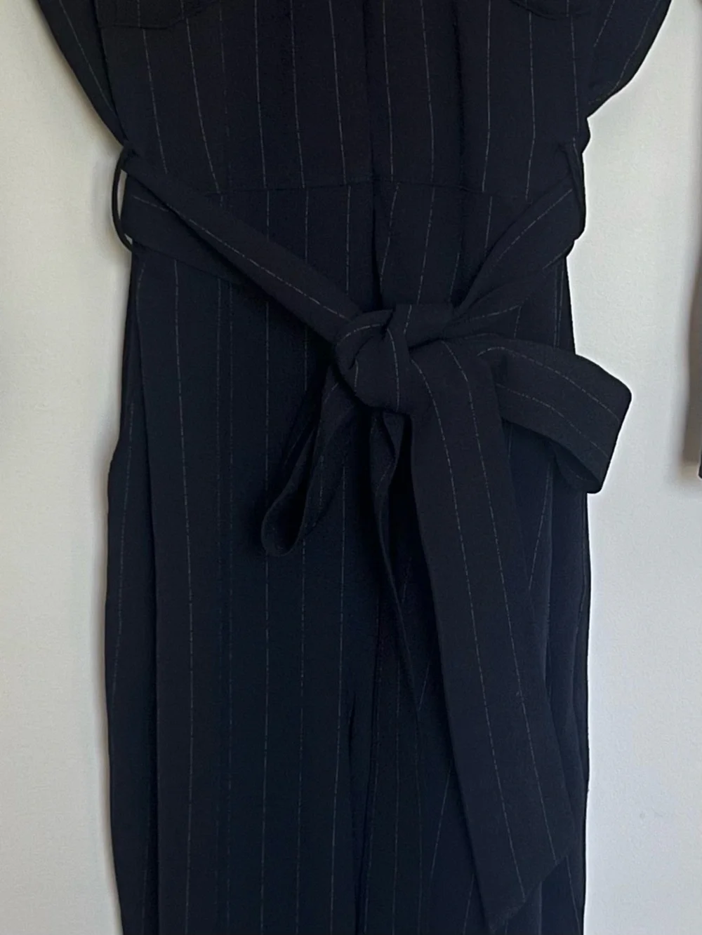 Ganni clark pinstriped